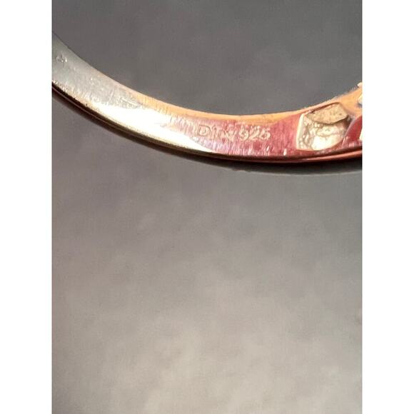 NEW Grandidierite and zircon sterling silver ring size 8 - Picture 5 of 16